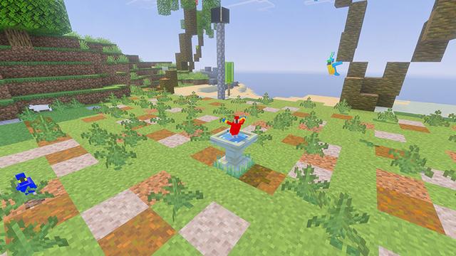Screenshot of the Minecraft Bedrock Marketplace product Pet Furniture created by Bunny Studios.