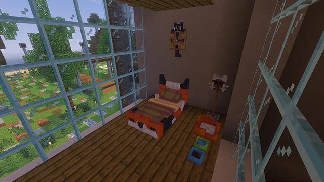 Screenshot of the Minecraft Bedrock Marketplace product Pet Furniture created by Bunny Studios.