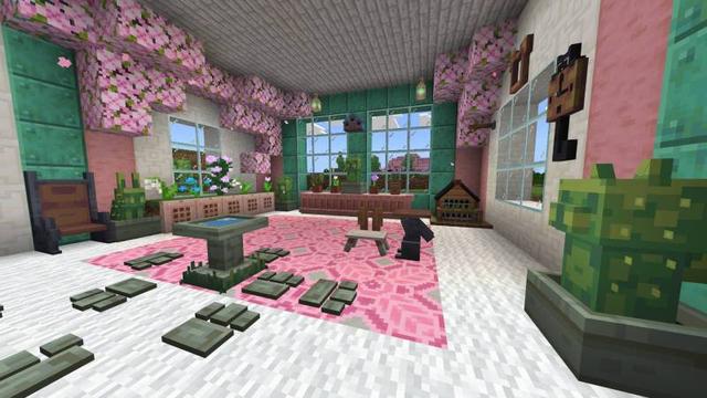 Screenshot of the Minecraft Bedrock Marketplace product Pet Furniture Add-On created by Bunny Studios.