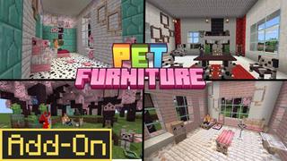 Thumbnail of the Minecraft Bedrock Marketplace product Pet Furniture Add-On created by Bunny Studios.