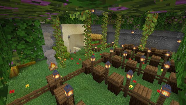 Screenshot of the Minecraft Bedrock Marketplace product Secret Base created by Bunny Studios.