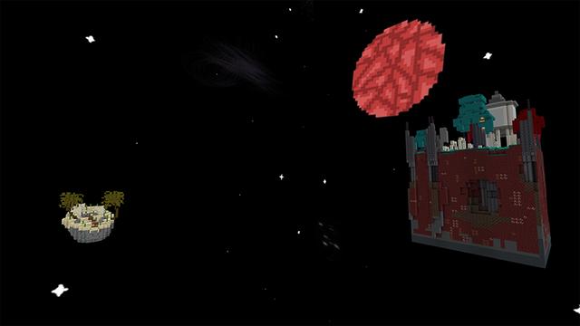 Screenshot of the Minecraft Bedrock Marketplace product Space House created by Bunny Studios.