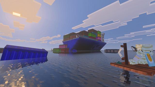 Screenshot of the Minecraft Bedrock Marketplace product Survival on Container created by Bunny Studios.