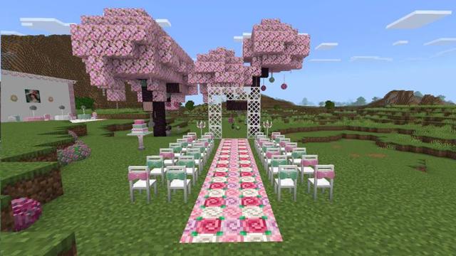 Screenshot of the Minecraft Bedrock Marketplace product Tea Party Add-On created by Bunny Studios.