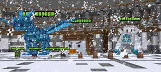 Panorama of the Minecraft Bedrock Marketplace product Winter Arena created by Bunny Studios.