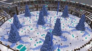 Screenshot of the Minecraft Bedrock Marketplace product Winter Arena created by Bunny Studios.