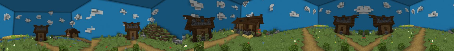 Panorama of the Minecraft Bedrock Marketplace product Find The Button created by CanadaWebDeveloper.