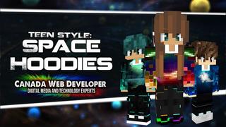 Thumbnail of the Minecraft Bedrock Marketplace product Teen Style: Space Hoodies created by CanadaWebDeveloper.