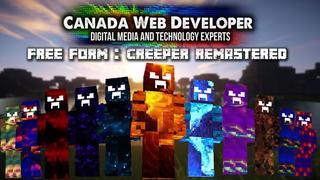 Thumbnail of the Minecraft Bedrock Marketplace product Free Form: Creeper Remastered created by CanadaWebDeveloper.