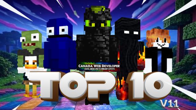 Thumbnail of the Minecraft Bedrock Marketplace product TOP 10 V11 created by CanadaWebDeveloper.