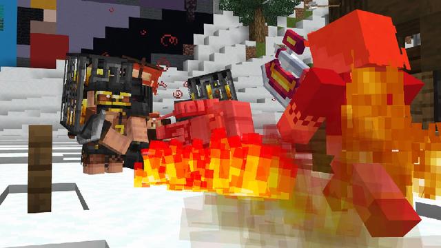 Screenshot of the Minecraft Bedrock Marketplace product Fallen Kingdom created by CaptainSparklez.