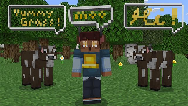 Screenshot of the Minecraft Bedrock Marketplace product Hats That Do Cool Stuff created by CaptainSparklez.