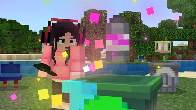 Screenshot of the Minecraft Bedrock Marketplace product Hats That Do Cool Stuff created by CaptainSparklez.