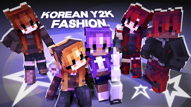 Thumbnail of the Minecraft Bedrock Marketplace product Korean Y2K Fashion created by CaptainSparklez.