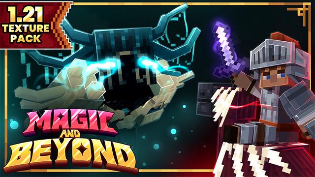 Thumbnail of the Minecraft Bedrock Marketplace product Magic and Beyond Texture Pack created by CaptainSparklez.