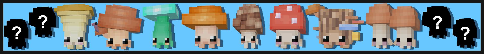 Panorama of the Minecraft Bedrock Marketplace product Mushrooms Pets + created by CaptainSparklez.