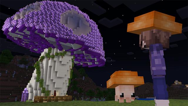 Screenshot of the Minecraft Bedrock Marketplace product Mushrooms Pets + created by CaptainSparklez.