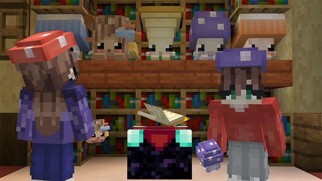 Screenshot of the Minecraft Bedrock Marketplace product Mushrooms Pets + created by CaptainSparklez.