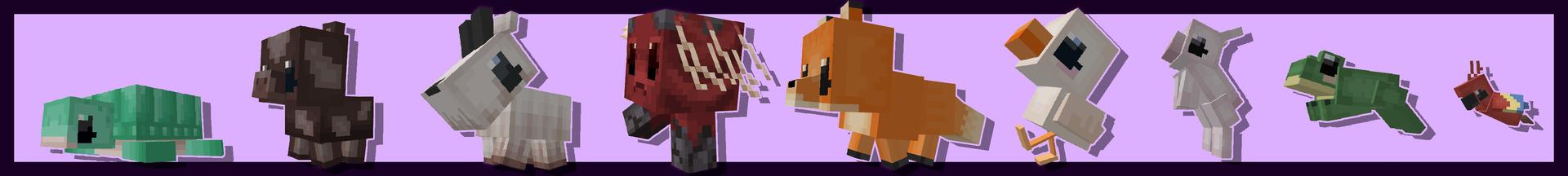 Panorama of the Minecraft Bedrock Marketplace product Plushie Pets created by CaptainSparklez.