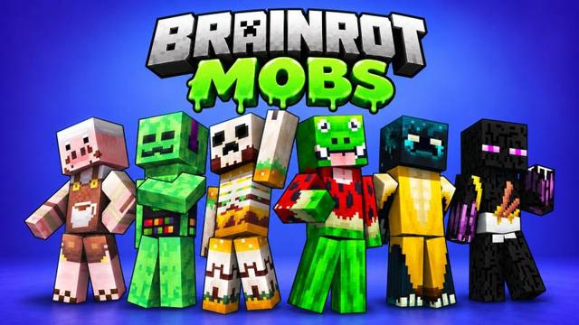 Thumbnail of the Minecraft Bedrock Marketplace product Brainrot Mobs created by Carper Creative.