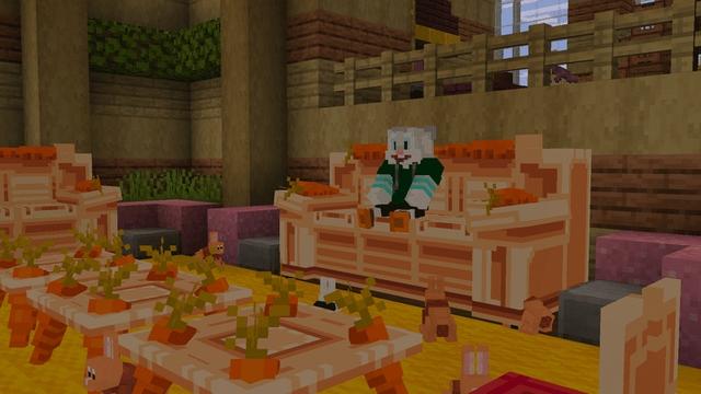 Screenshot of the Minecraft Bedrock Marketplace product Bunny House created by Carper Creative.