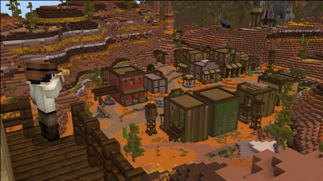 Screenshot of the Minecraft Bedrock Marketplace product Cowboy Survival created by Carper Creative.