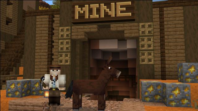 Screenshot of the Minecraft Bedrock Marketplace product Cowboy Survival created by Carper Creative.