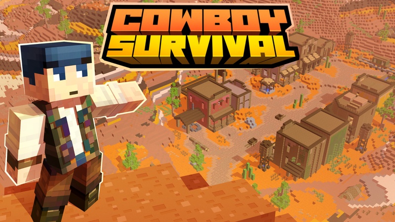 Thumbnail of the Minecraft Bedrock Marketplace product Cowboy Survival created by Carper Creative.