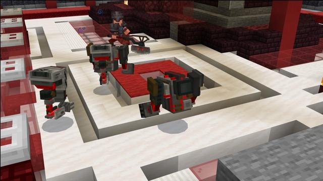 Screenshot of the Minecraft Bedrock Marketplace product Cyber Battle Arena created by Carper Creative.