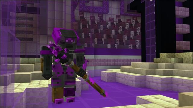 Screenshot of the Minecraft Bedrock Marketplace product Cyber Battle Arena created by Carper Creative.