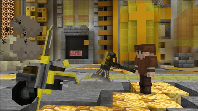 Screenshot of the Minecraft Bedrock Marketplace product Cyber Battle Arena created by Carper Creative.