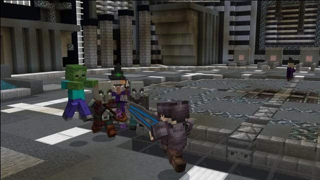 Screenshot of the Minecraft Bedrock Marketplace product Cyber Battle Arena created by Carper Creative.