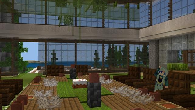 Screenshot of the Minecraft Bedrock Marketplace product Eco Green House created by Carper Creative.