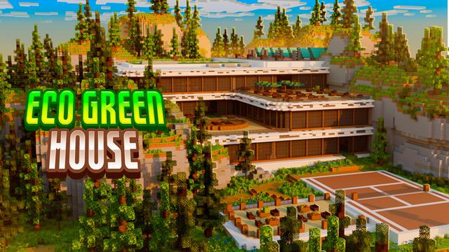 Thumbnail of the Minecraft Bedrock Marketplace product Eco Green House created by Carper Creative.