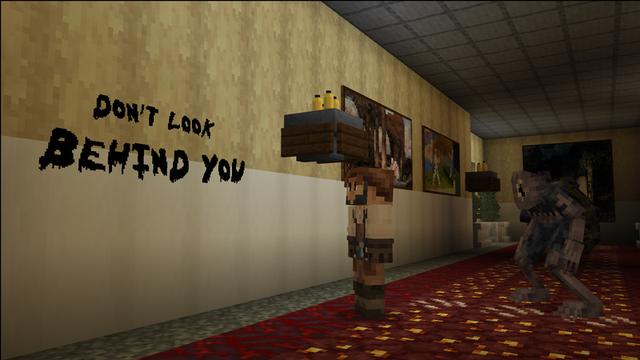 Screenshot of the Minecraft Bedrock Marketplace product Horror Hotel created by Carper Creative.
