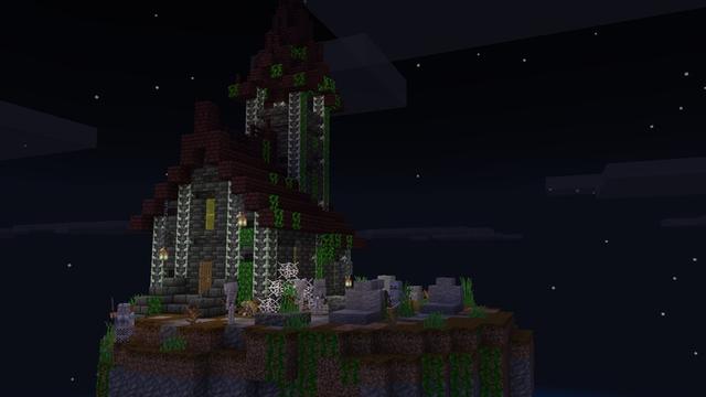 Screenshot of the Minecraft Bedrock Marketplace product Horror Structures Add-On created by Carper Creative.