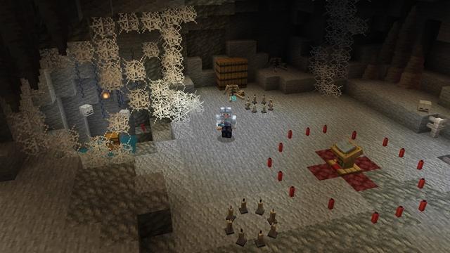 Screenshot of the Minecraft Bedrock Marketplace product Horror Structures Add-On created by Carper Creative.