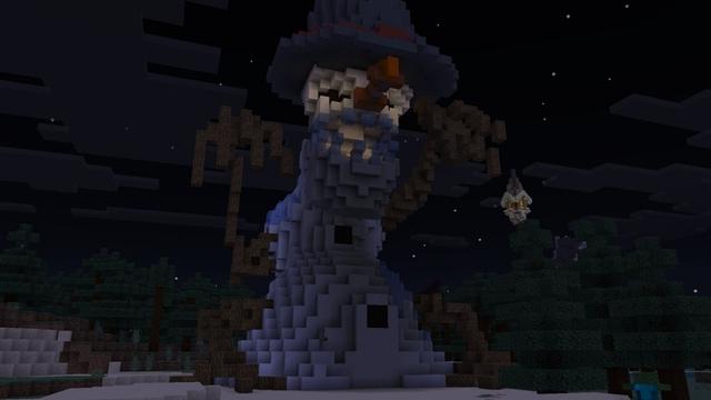 Screenshot of the Minecraft Bedrock Marketplace product Horror Structures Add-On created by Carper Creative.