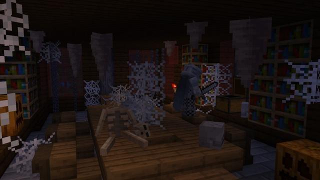 Screenshot of the Minecraft Bedrock Marketplace product Horror Structures Add-On created by Carper Creative.
