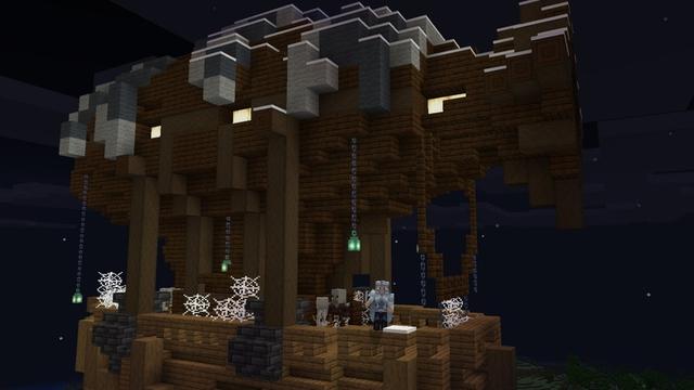 Screenshot of the Minecraft Bedrock Marketplace product Horror Structures Add-On created by Carper Creative.