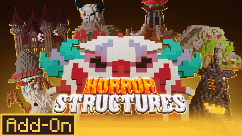 Thumbnail of the Minecraft Bedrock Marketplace product Horror Structures Add-On created by Carper Creative.