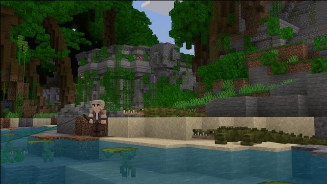 Screenshot of the Minecraft Bedrock Marketplace product Jungle Dungeons created by Carper Creative.