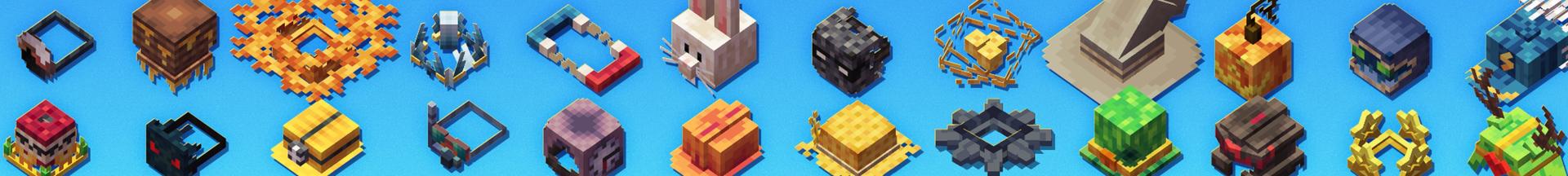 Panorama of the Minecraft Bedrock Marketplace product Magic Hats created by Carper Creative.