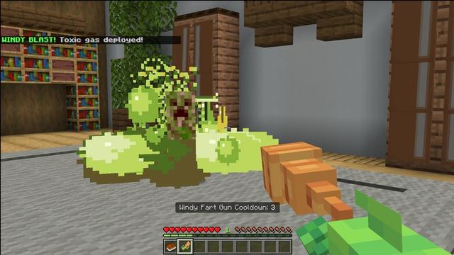 Screenshot of the Minecraft Bedrock Marketplace product Meme Weapons v1.1 created by Carper Creative.