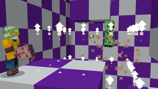 Screenshot of the Minecraft Bedrock Marketplace product Meme Weapons created by Carper Creative.