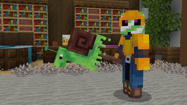 Screenshot of the Minecraft Bedrock Marketplace product Meme Weapons created by Carper Creative.