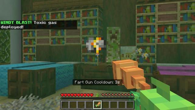 Screenshot of the Minecraft Bedrock Marketplace product Meme Weapons created by Carper Creative.