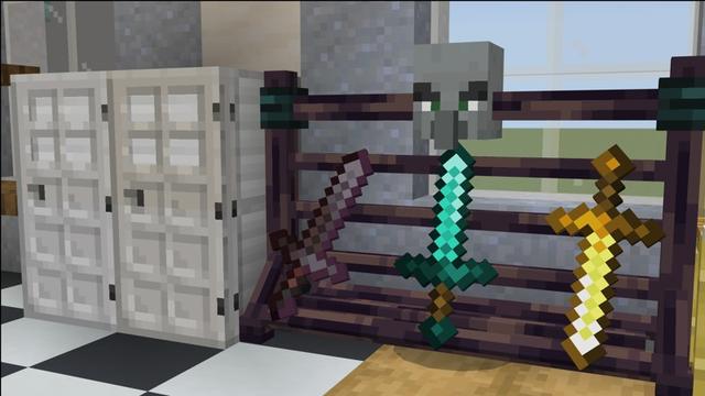 Screenshot of the Minecraft Bedrock Marketplace product Mob Furniture created by Carper Creative.