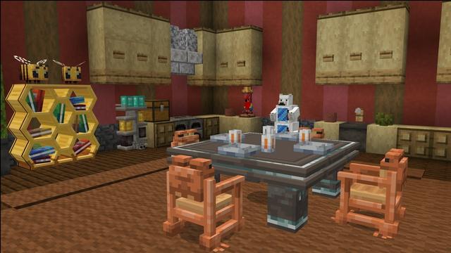 Screenshot of the Minecraft Bedrock Marketplace product Mob Furniture created by Carper Creative.