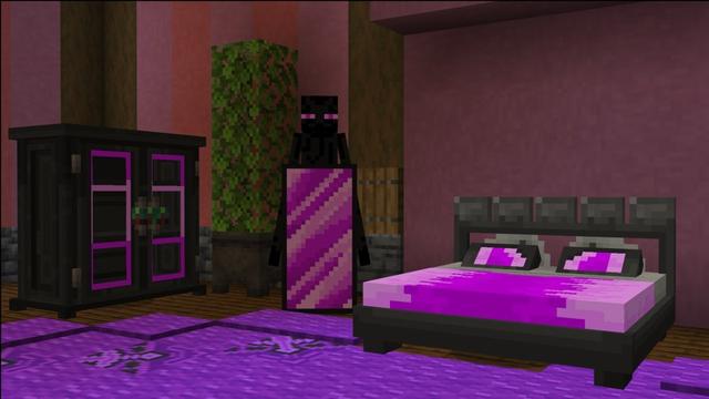 Screenshot of the Minecraft Bedrock Marketplace product Mob Furniture created by Carper Creative.